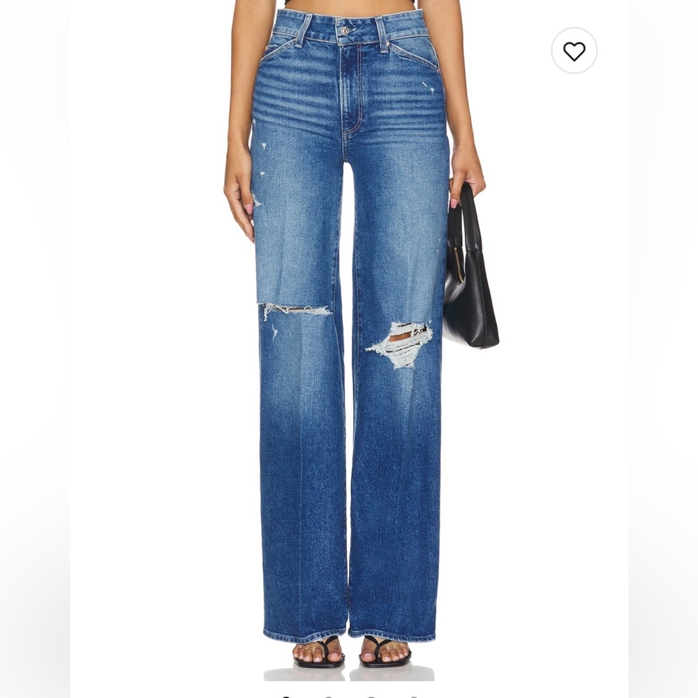 PAIGE Sasha wide leg in Zahara destructed - NWT